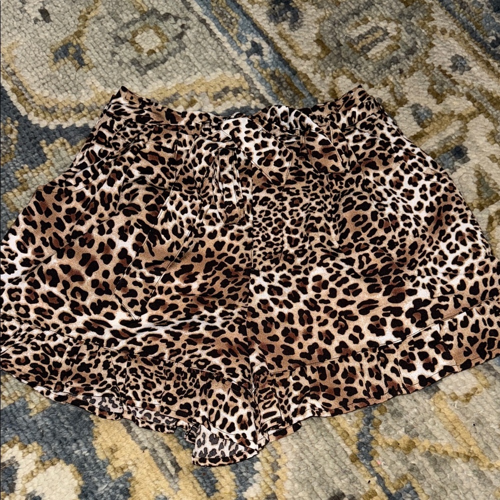 Umgee Leopard Print Women's Shorts